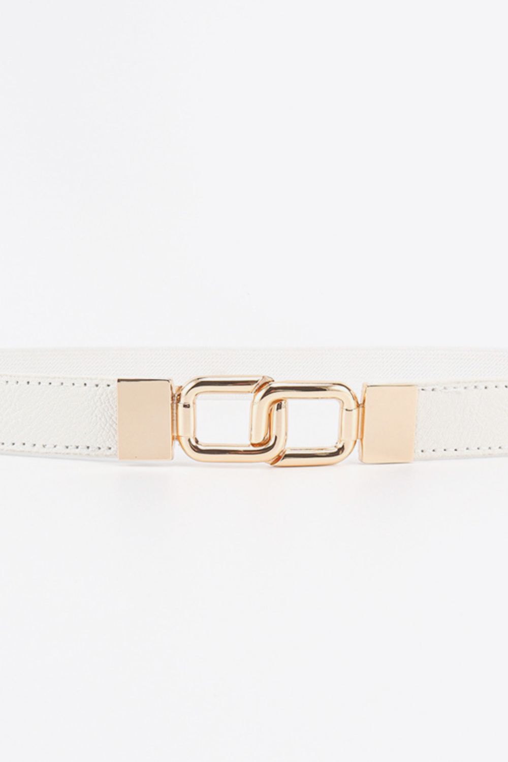 Geometric Double Buckle Elastic Belt - Shimmervee