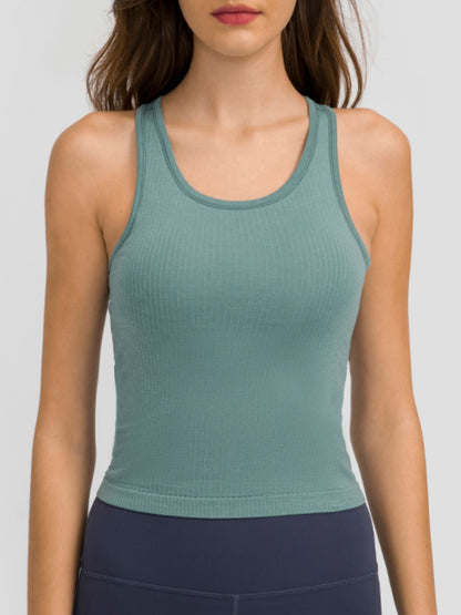 Millennia Round Neck Racerback Active Tank