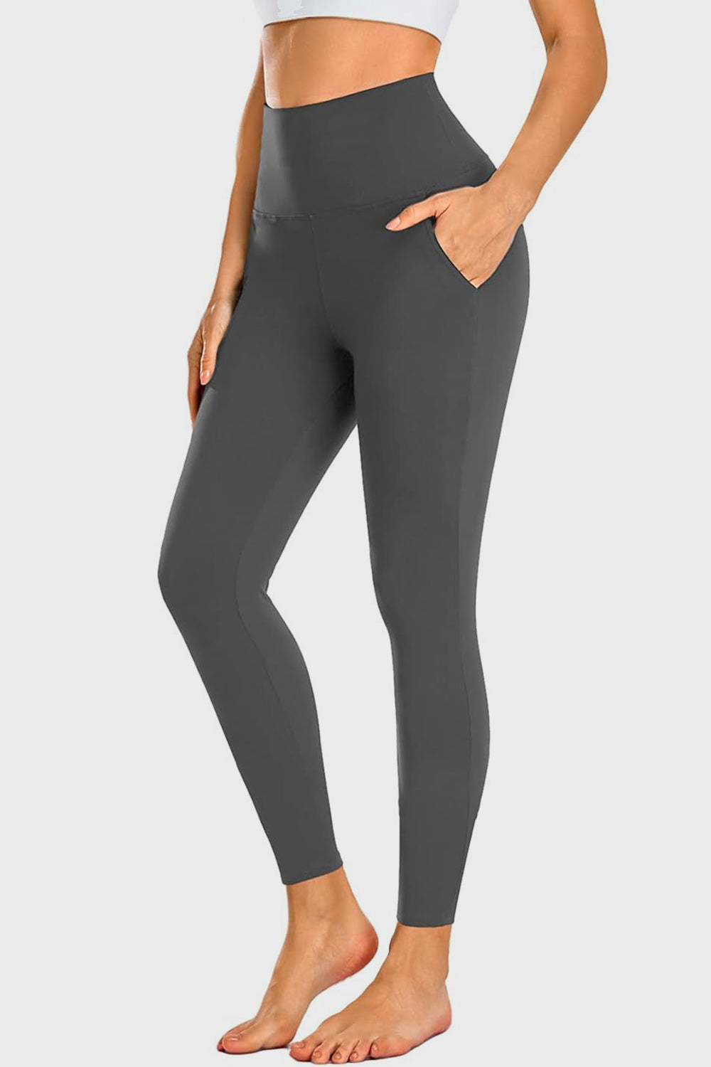 Pocketed High Waist Active Leggings - Shimmervee