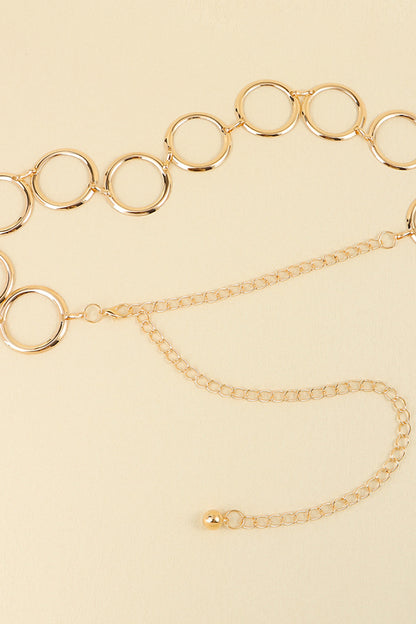 Circle Ring Chain Belt