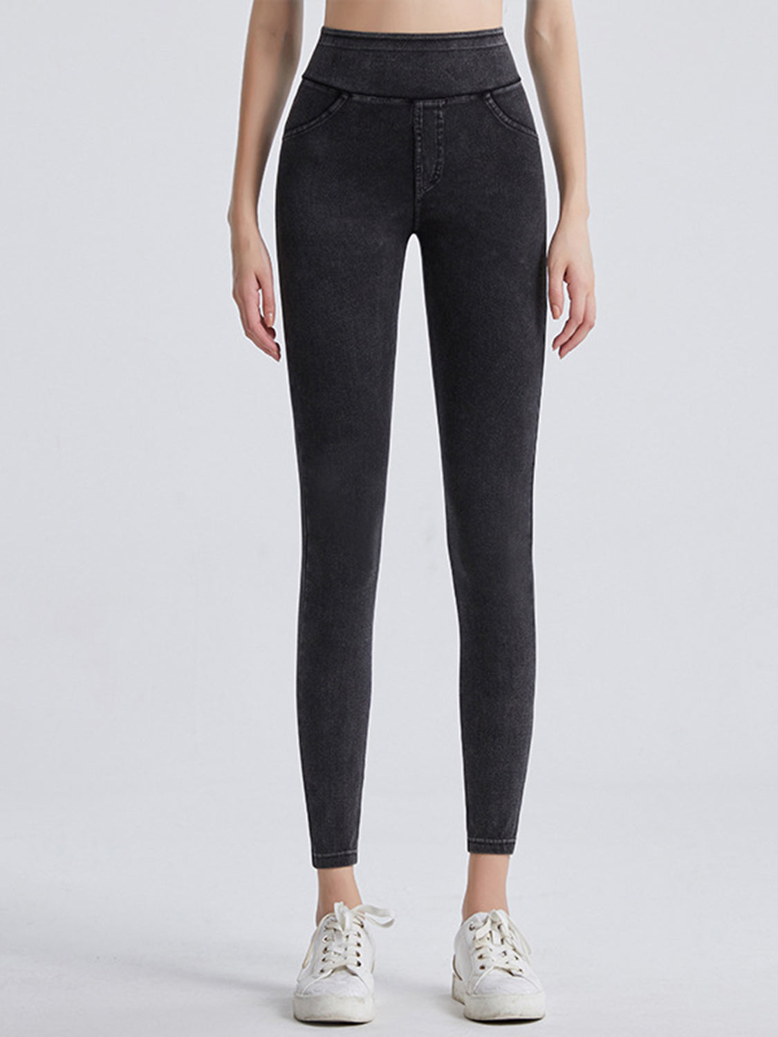 Wide Waistband Sports Leggings - Shimmervee