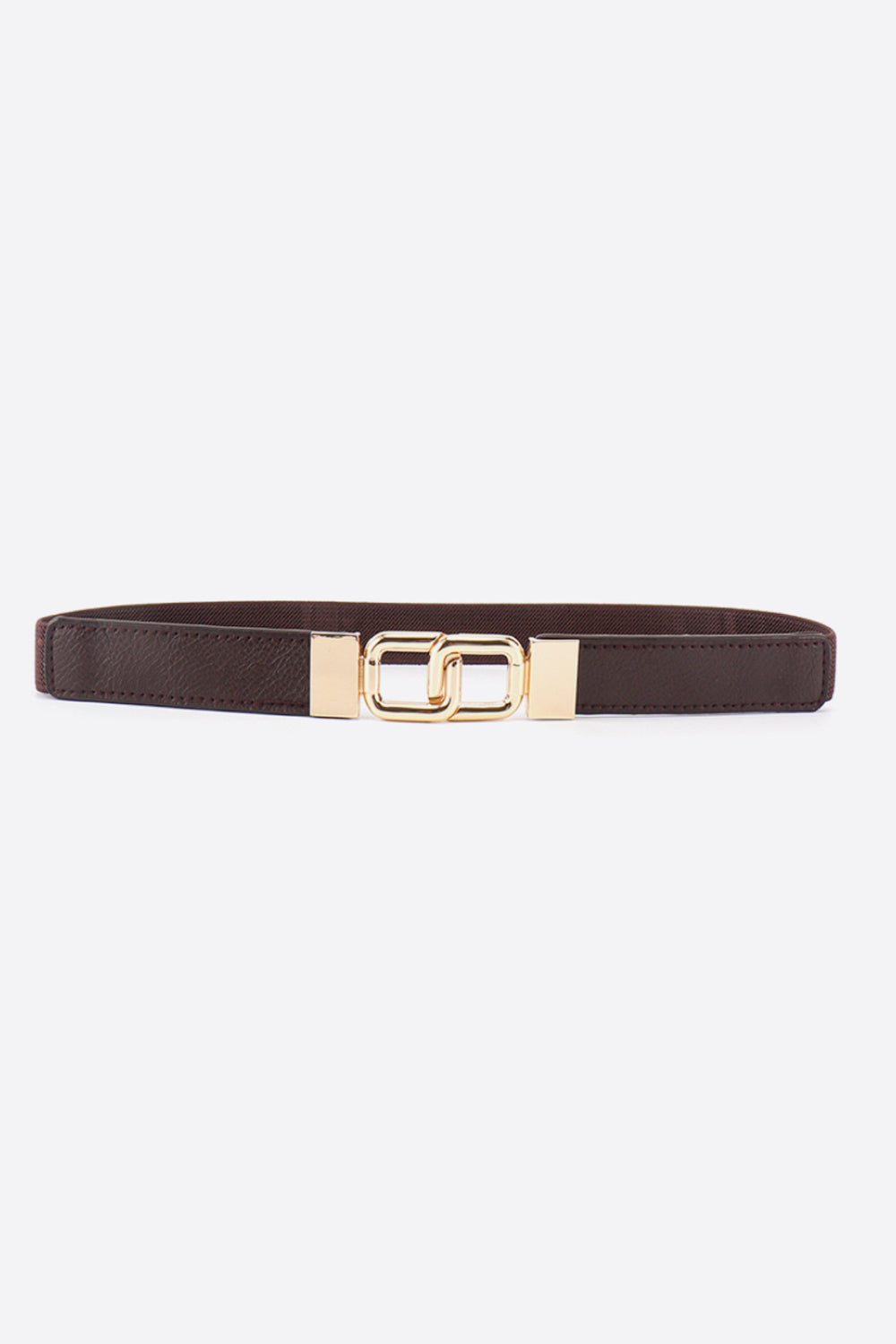 Geometric Double Buckle Elastic Belt - Shimmervee