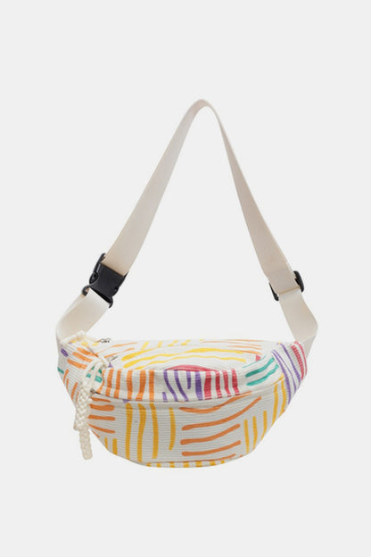 Printed Adjustable Strap Sling Bag - Shimmervee