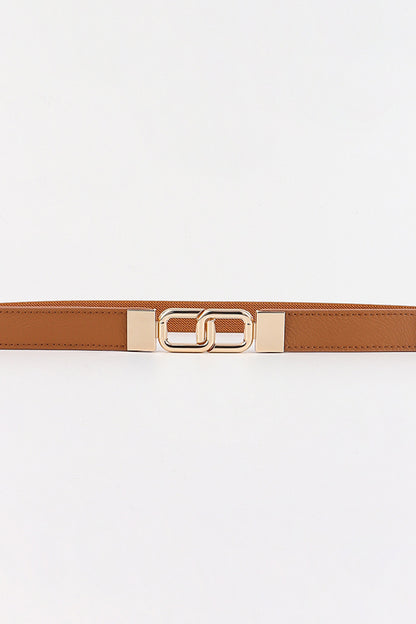 Geometric Double Buckle Elastic Belt - Shimmervee