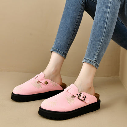 Round Toe Platform Loafers - Shimmervee