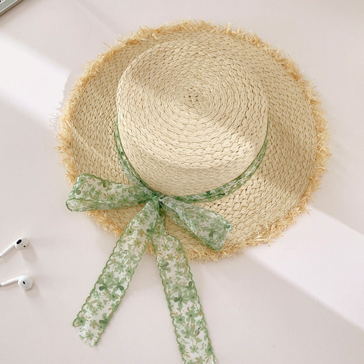 Raffia Straw Braided Sun Hat - Shimmervee