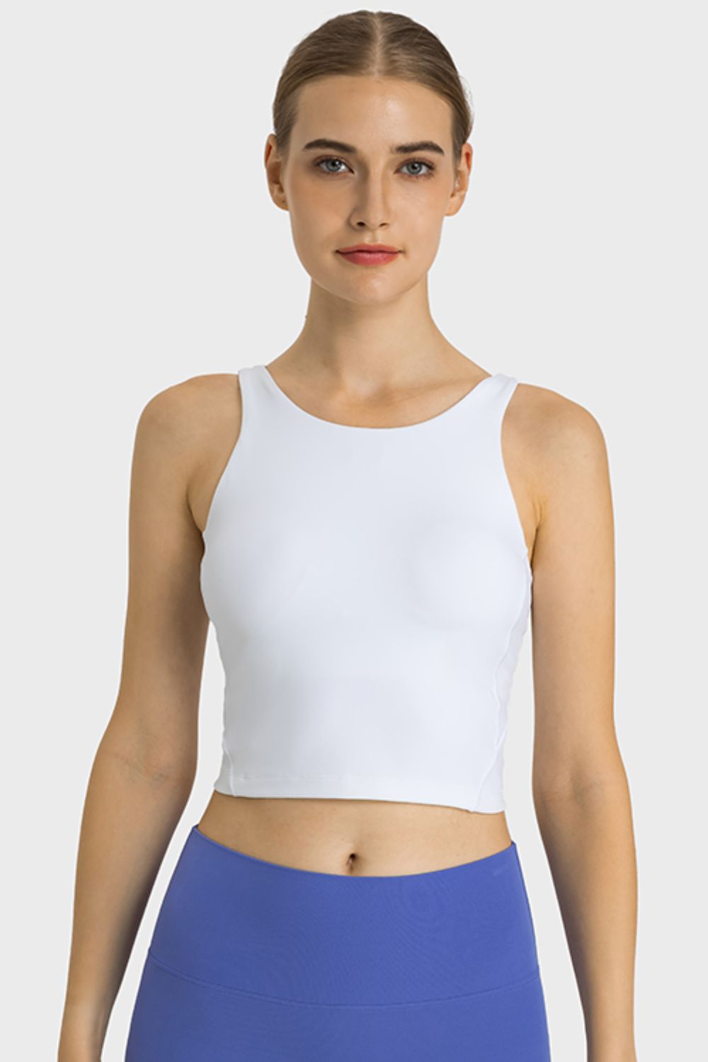 Millennia Feel Like Skin Highly Stretchy Cropped Sports Tank