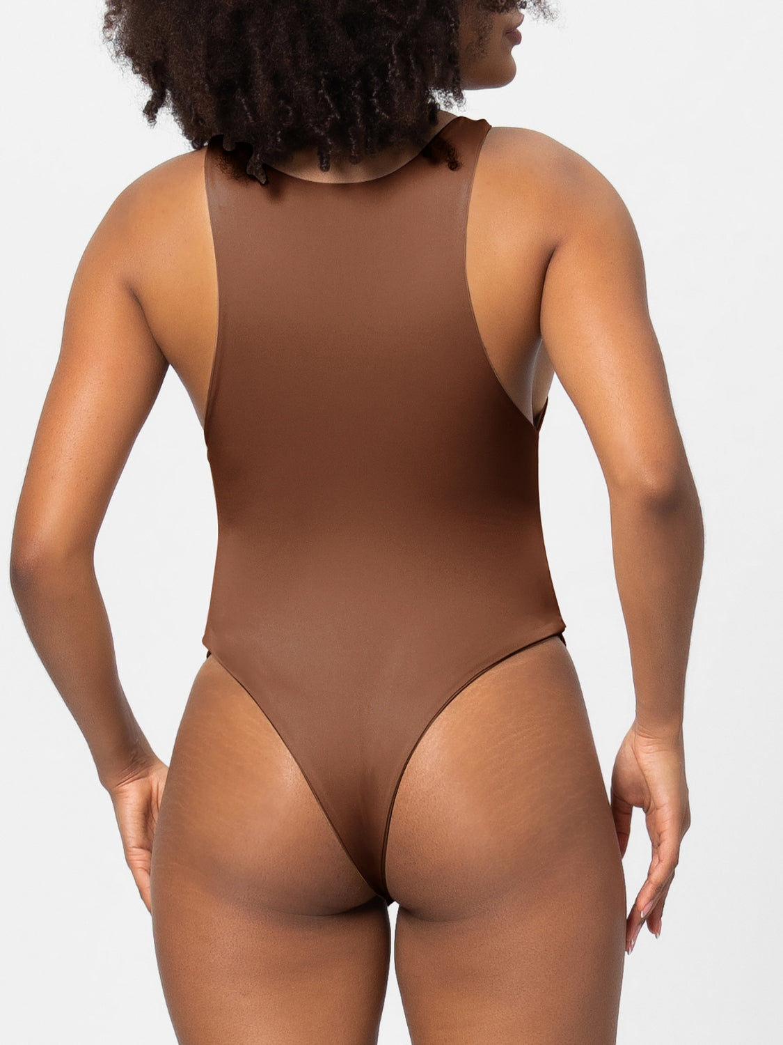 Full Size Round Neck Wide Strap Bodysuit - Shimmervee