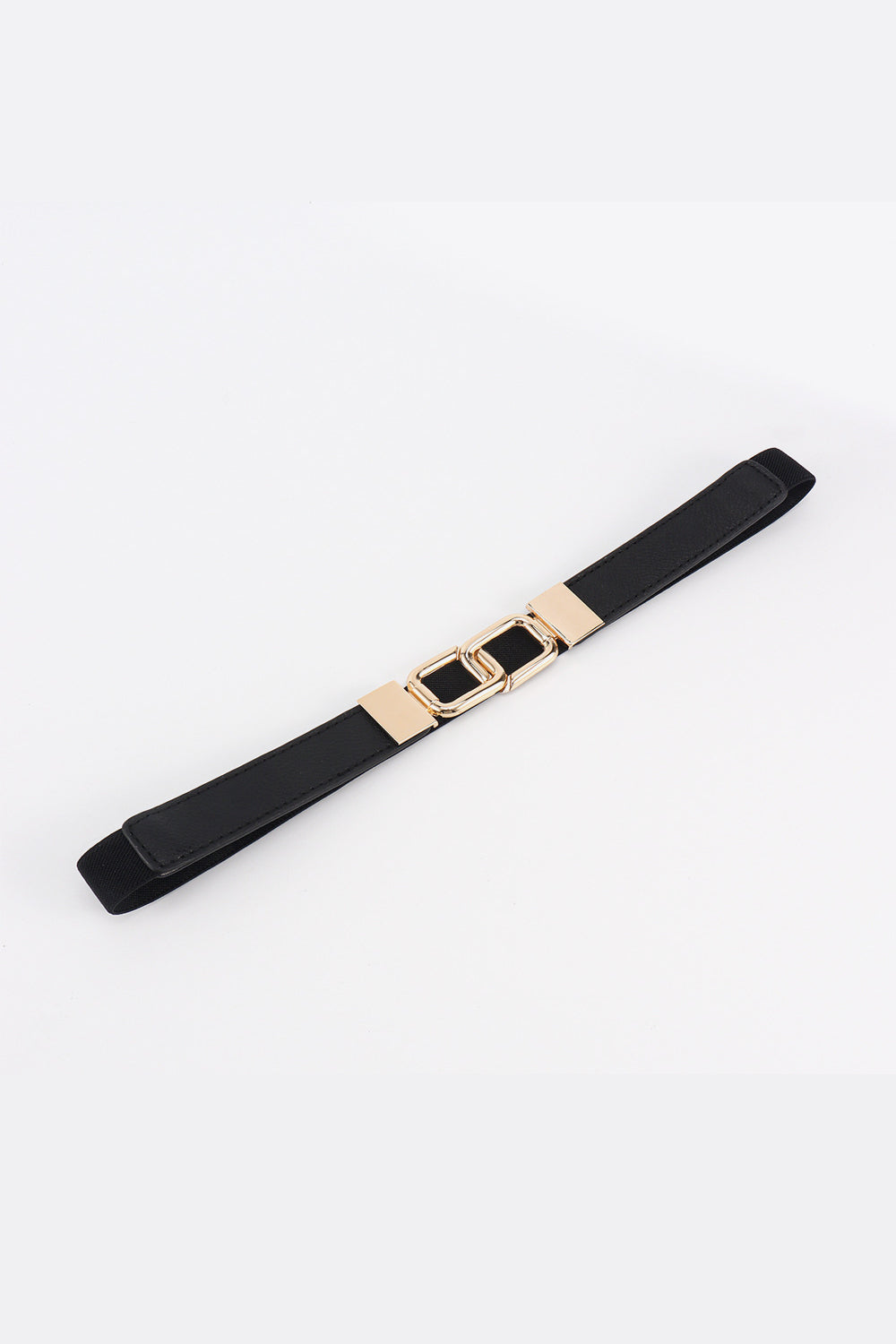 Geometric Double Buckle Elastic Belt - Shimmervee