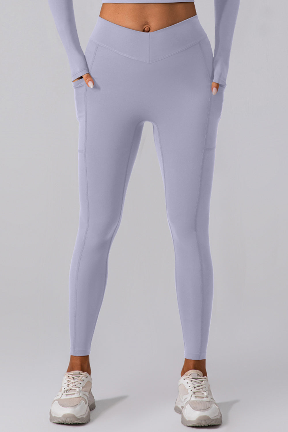 High Waist Active Leggings with Pockets - Shimmervee