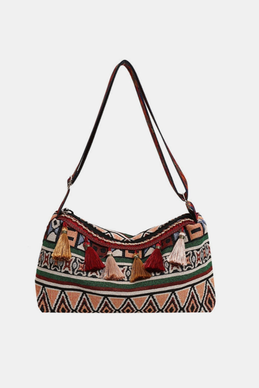 Tassel Adjustable Strap Shoulder Bag - Shimmervee