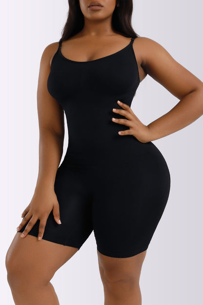 Full Size Spaghetti Strap Shaping Romper - Shimmervee