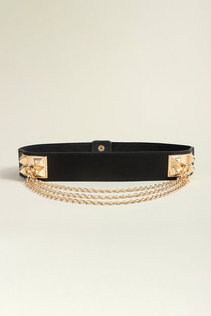 Elastic Belt with Chain