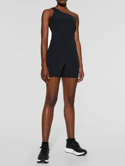 Single Shoulder Active Romper - Shimmervee