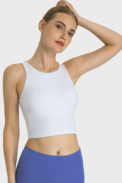 Millennia Feel Like Skin Highly Stretchy Cropped Sports Tank