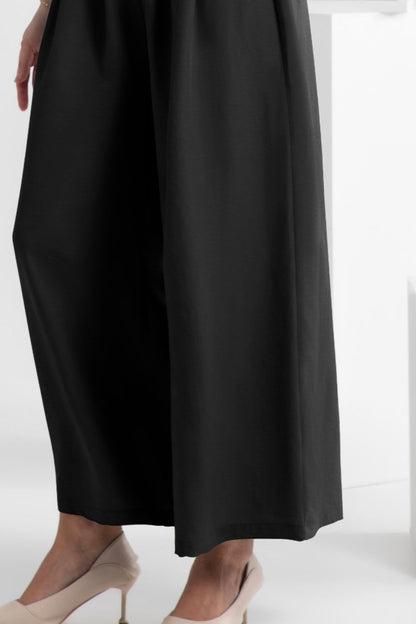 FAM-FAM Wide Leg Elastic Waist Pants