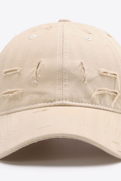 Distressed Adjustable Baseball Cap - Shimmervee