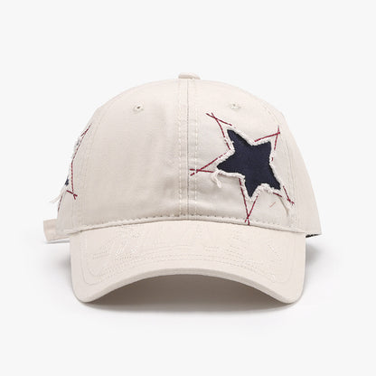 Adjustable Star Raw Hem Cap - Shimmervee