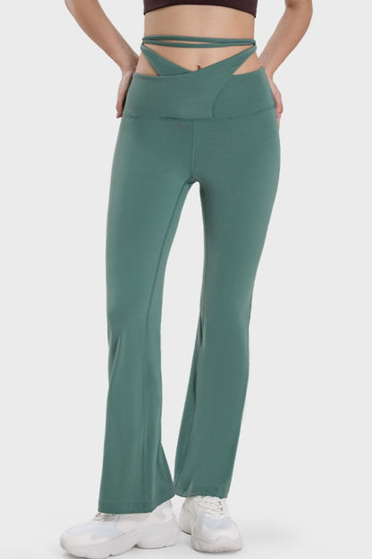 Millennia Tied Mid-Rise Waist Active Pants