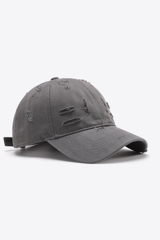 Distressed Adjustable Baseball Cap - Shimmervee