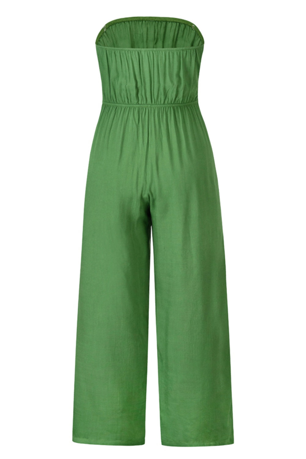 Tied Cutout Tube Wide Leg Jumpsuit - Shimmervee