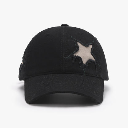 Adjustable Star Raw Hem Cap - Shimmervee