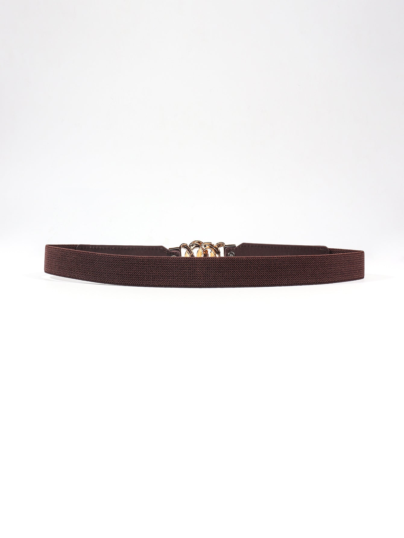 Zinc Alloy Buckle Elastic PU Belt - Shimmervee