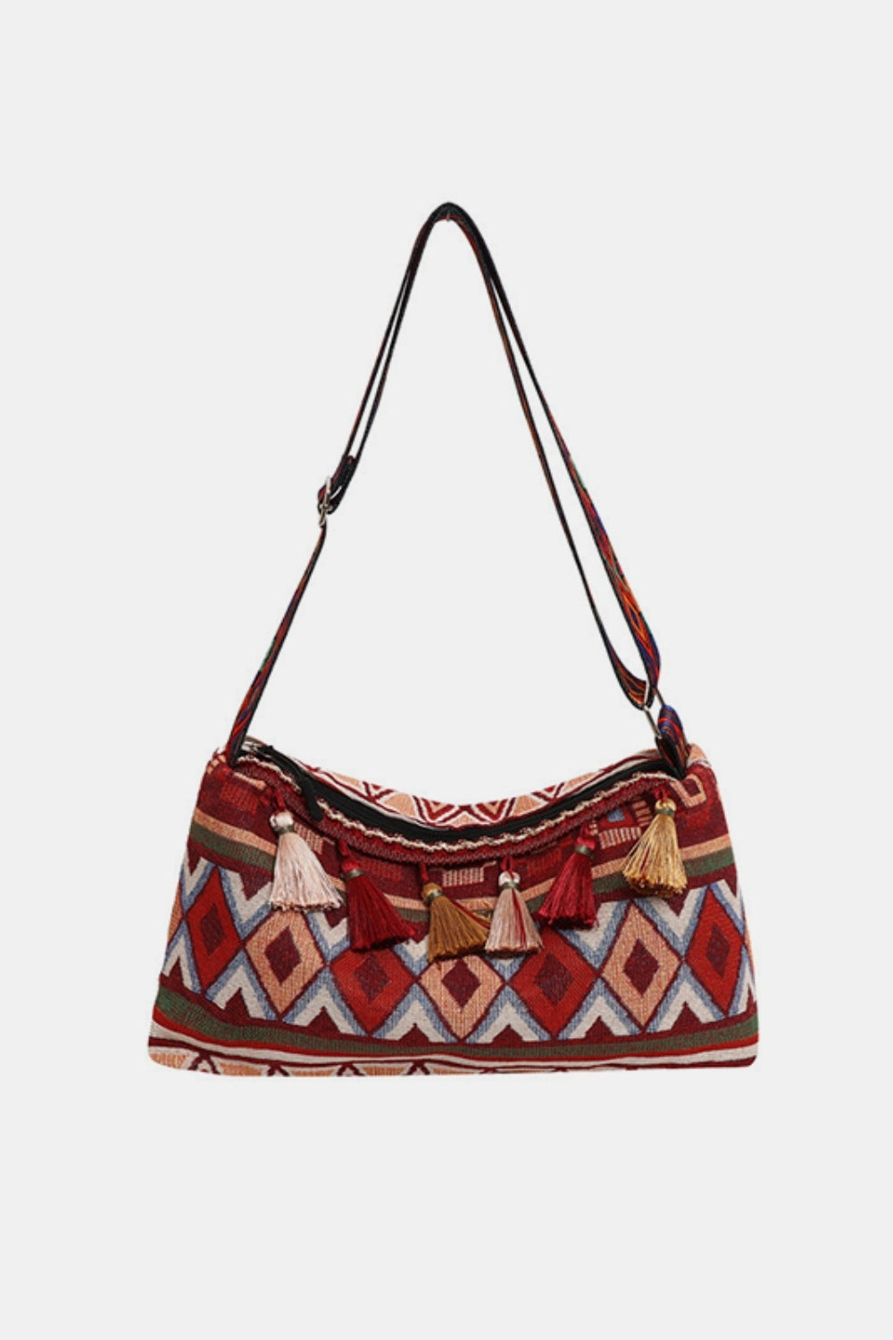 Tassel Adjustable Strap Shoulder Bag - Shimmervee