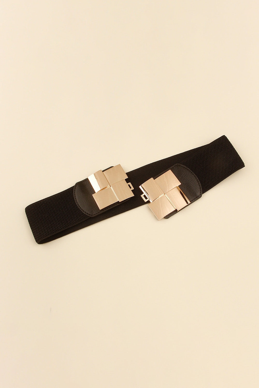 Geometric Buckle Elastic Wide Belt - Shimmervee