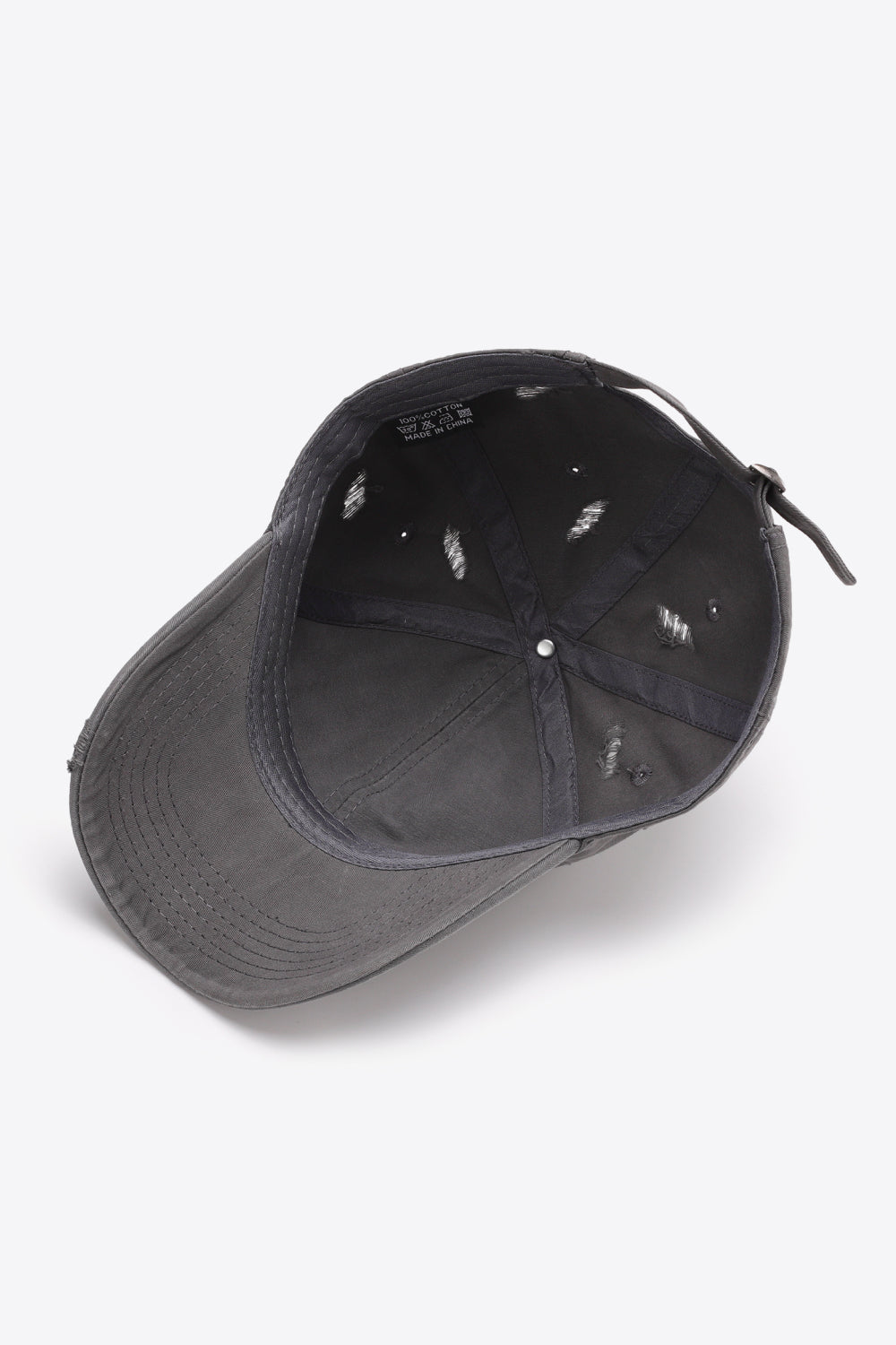 Distressed Adjustable Baseball Cap - Shimmervee