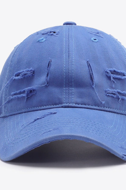 Distressed Adjustable Baseball Cap - Shimmervee