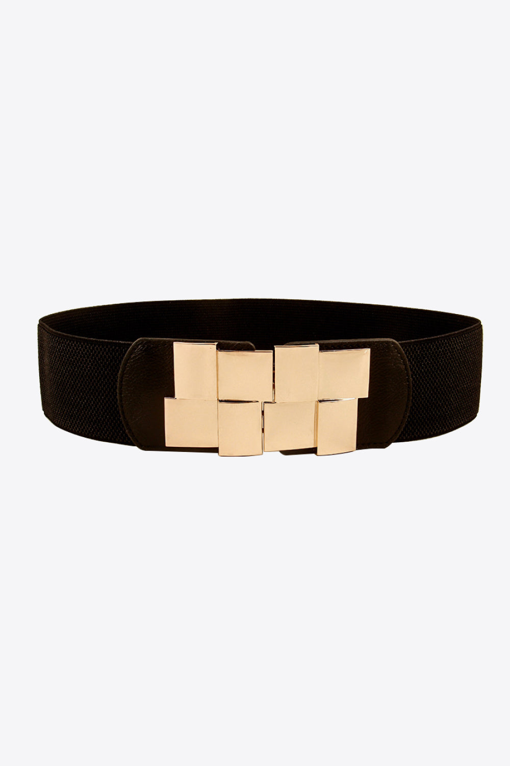 Geometric Buckle Elastic Wide Belt - Shimmervee