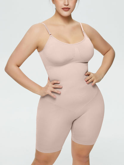 Full Size Spaghetti Strap Shaping Romper - Shimmervee