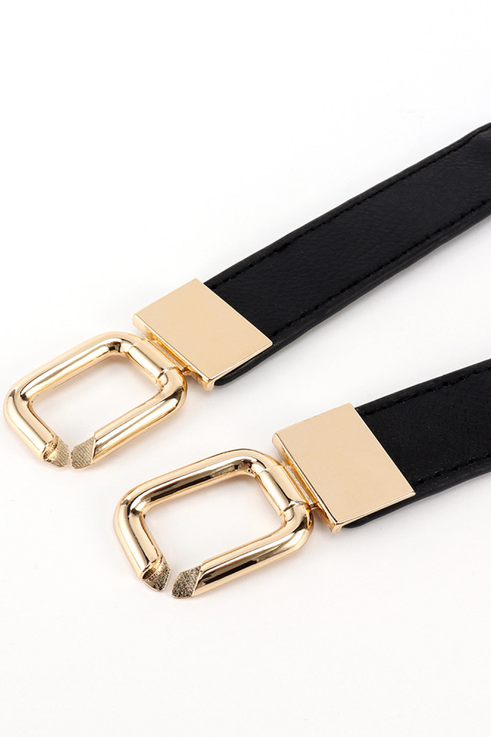 Geometric Double Buckle Elastic Belt - Shimmervee