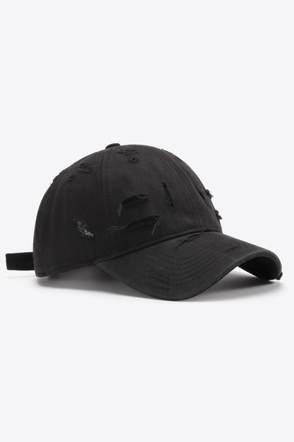 Distressed Adjustable Baseball Cap - Shimmervee