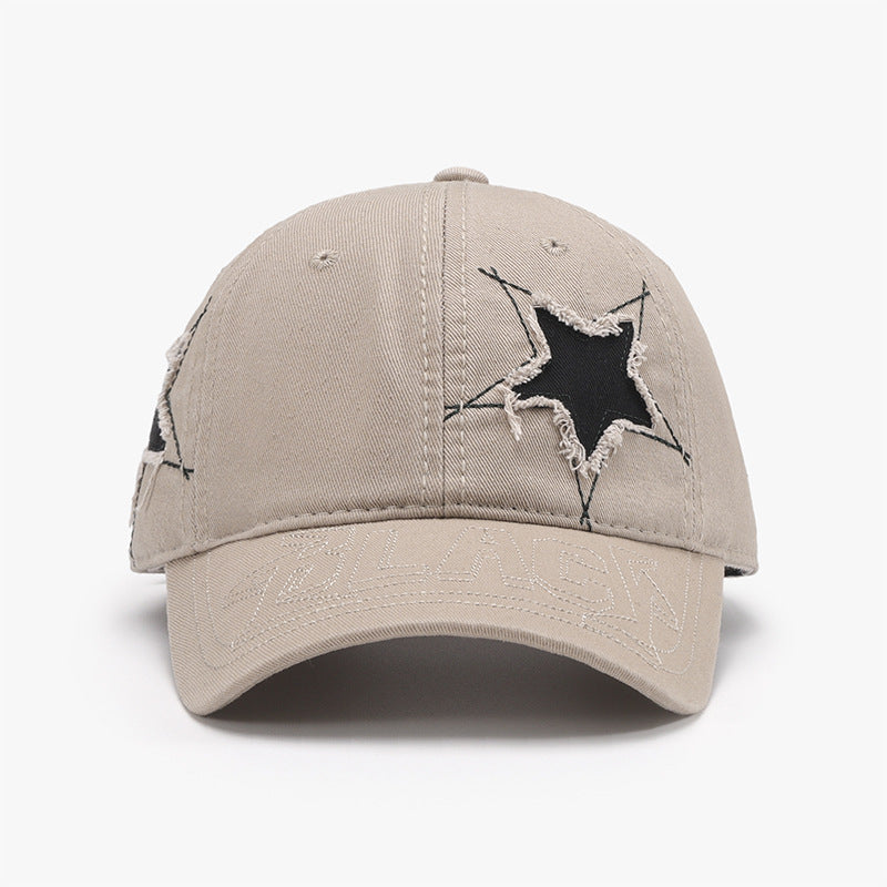 Adjustable Star Raw Hem Cap - Shimmervee