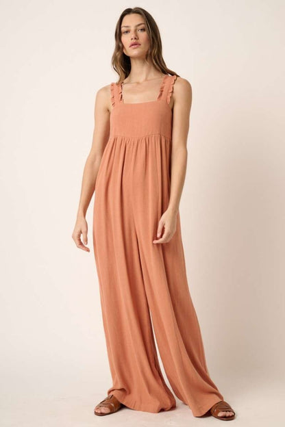 Mittoshop Sleeveless Wide Leg Jumpsuit - Shimmervee