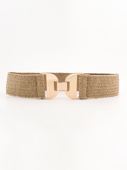 Alloy Buckle Elastic Belt