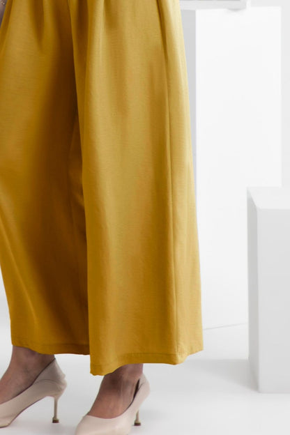 FAM-FAM Wide Leg Elastic Waist Pants