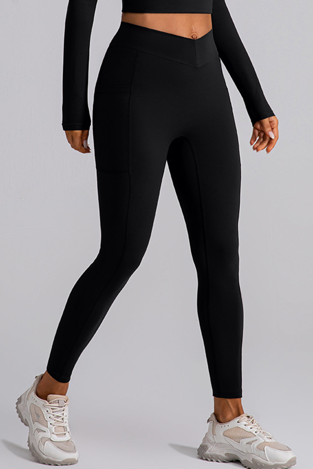 High Waist Active Leggings with Pockets - Shimmervee