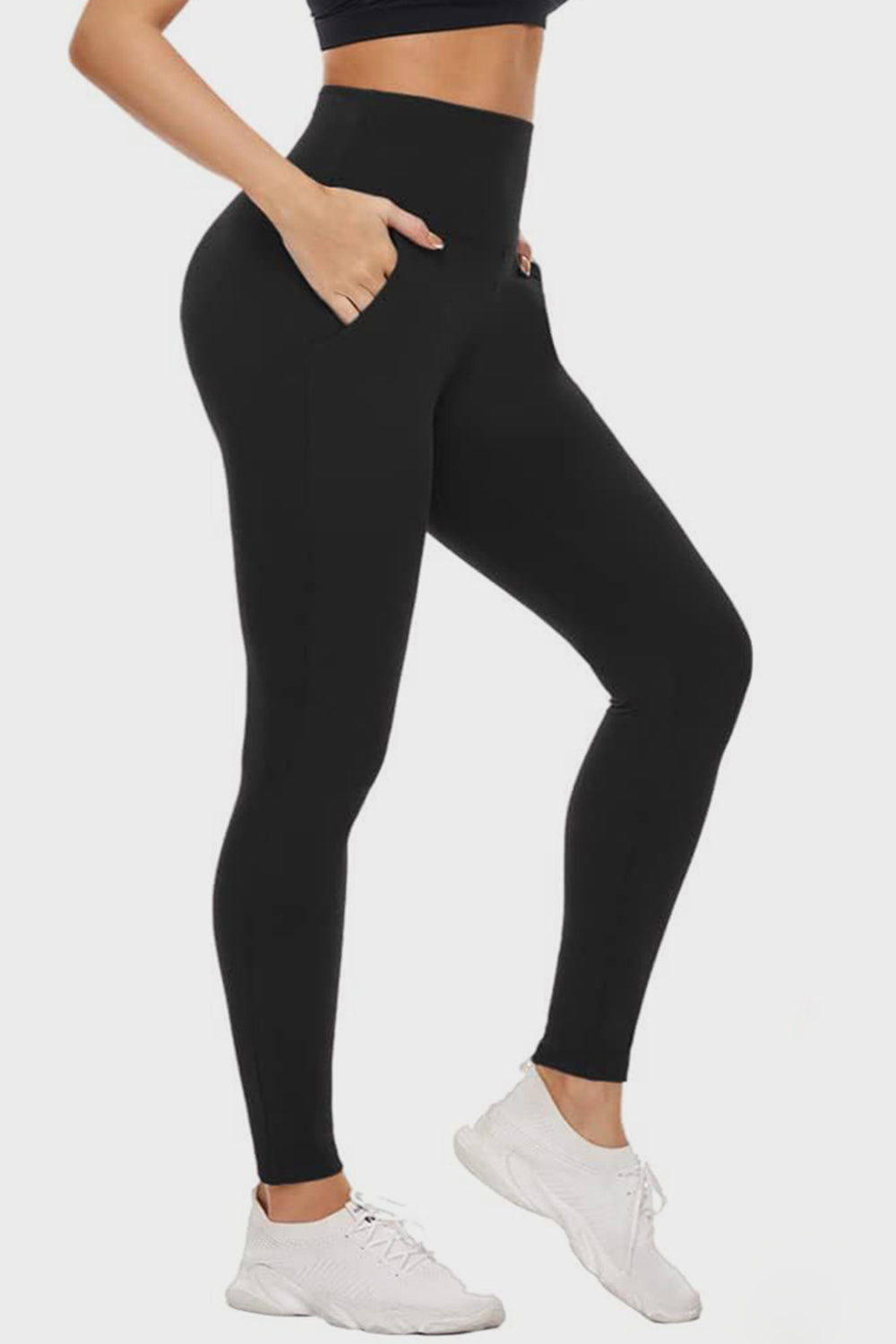 Pocketed High Waist Active Leggings - Shimmervee