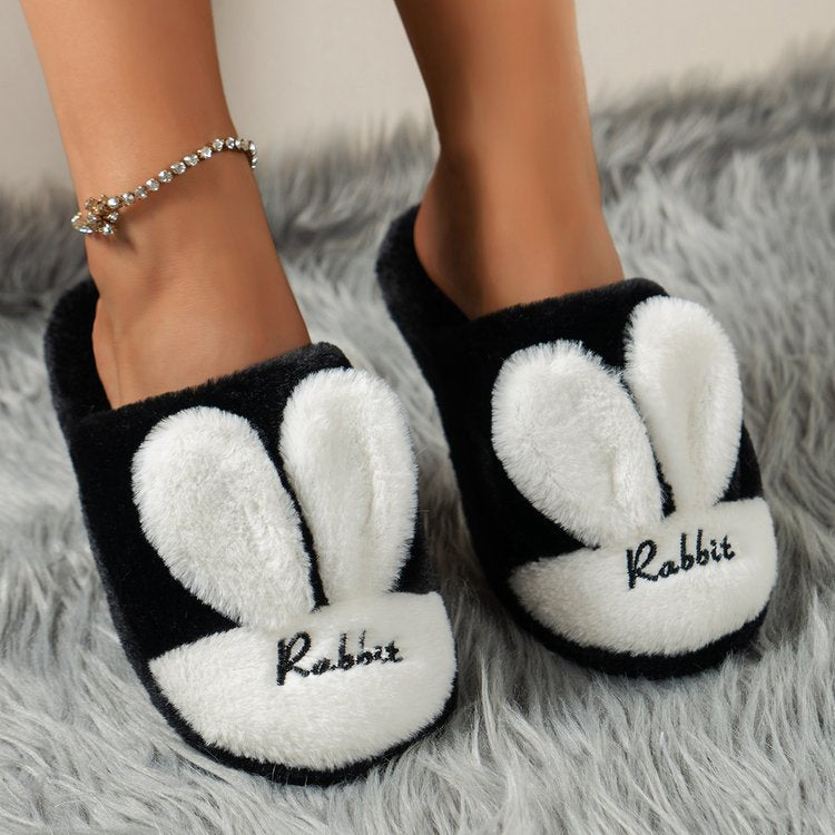 Rabbit Ears Round Toe Slippers - Shimmervee