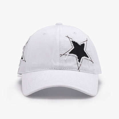 Adjustable Star Raw Hem Cap - Shimmervee