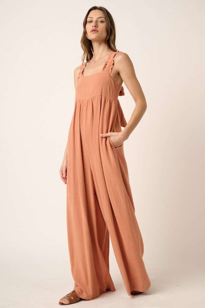 Mittoshop Sleeveless Wide Leg Jumpsuit - Shimmervee