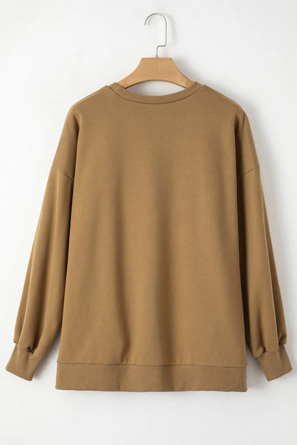 Round Neck Long Sleeve Sweatshirt