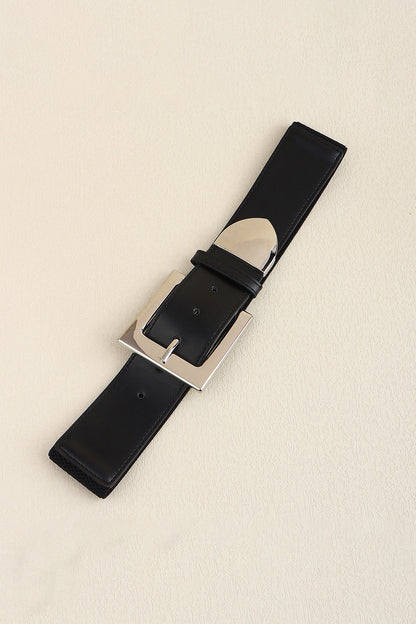 Zinc Alloy Buckle PU Leather Belt - Shimmervee