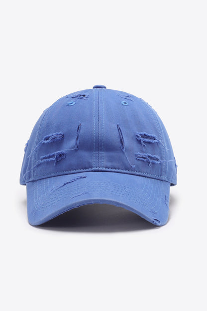 Distressed Adjustable Baseball Cap - Shimmervee