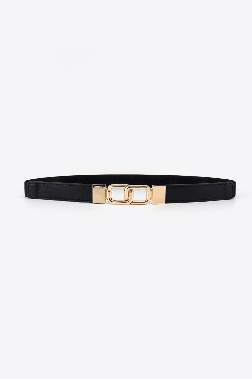 Geometric Double Buckle Elastic Belt - Shimmervee