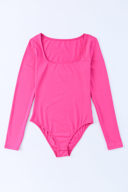 Scoop Neck Long Sleeve Bodysuit - Shimmervee