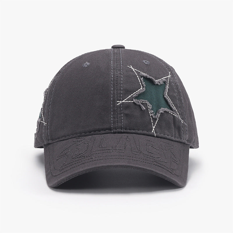 Adjustable Star Raw Hem Cap - Shimmervee